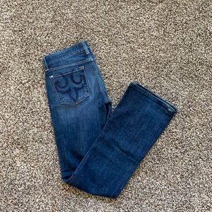 DPD express dark denim low rise 27